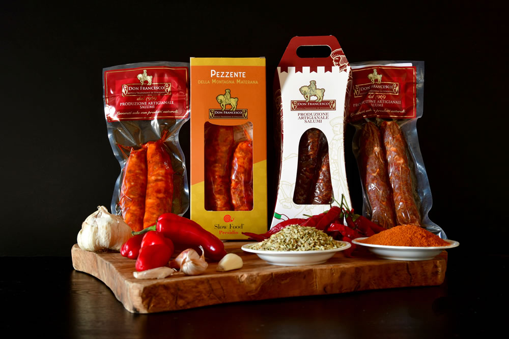 typical lucanian artisan cured meats