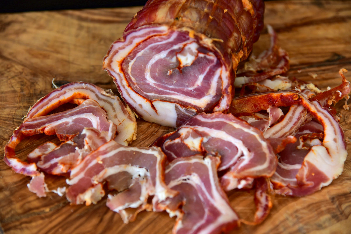 Pancetta arrotolata