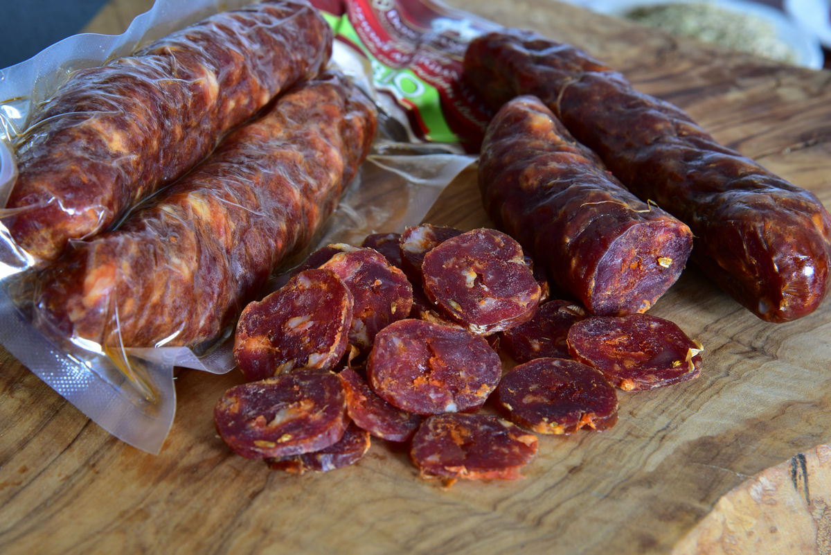 Organic sweet seasoned salami